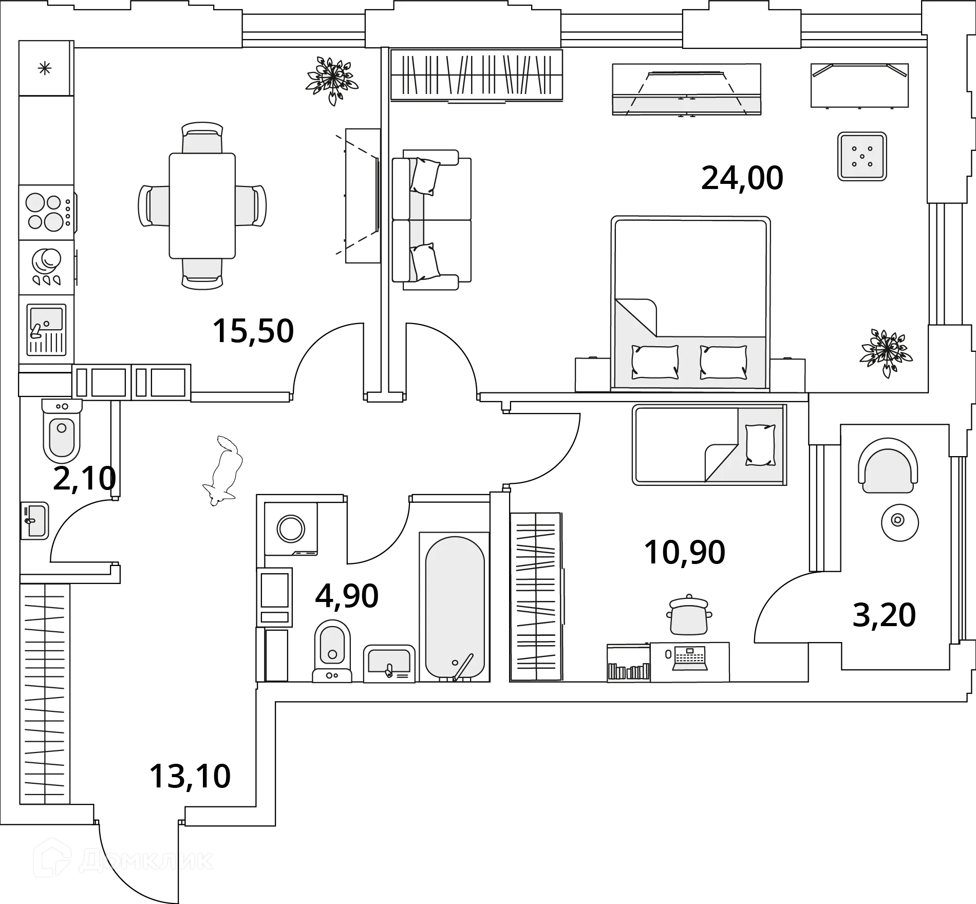 Фото квартиры в ЖК "Тайм Сквер"