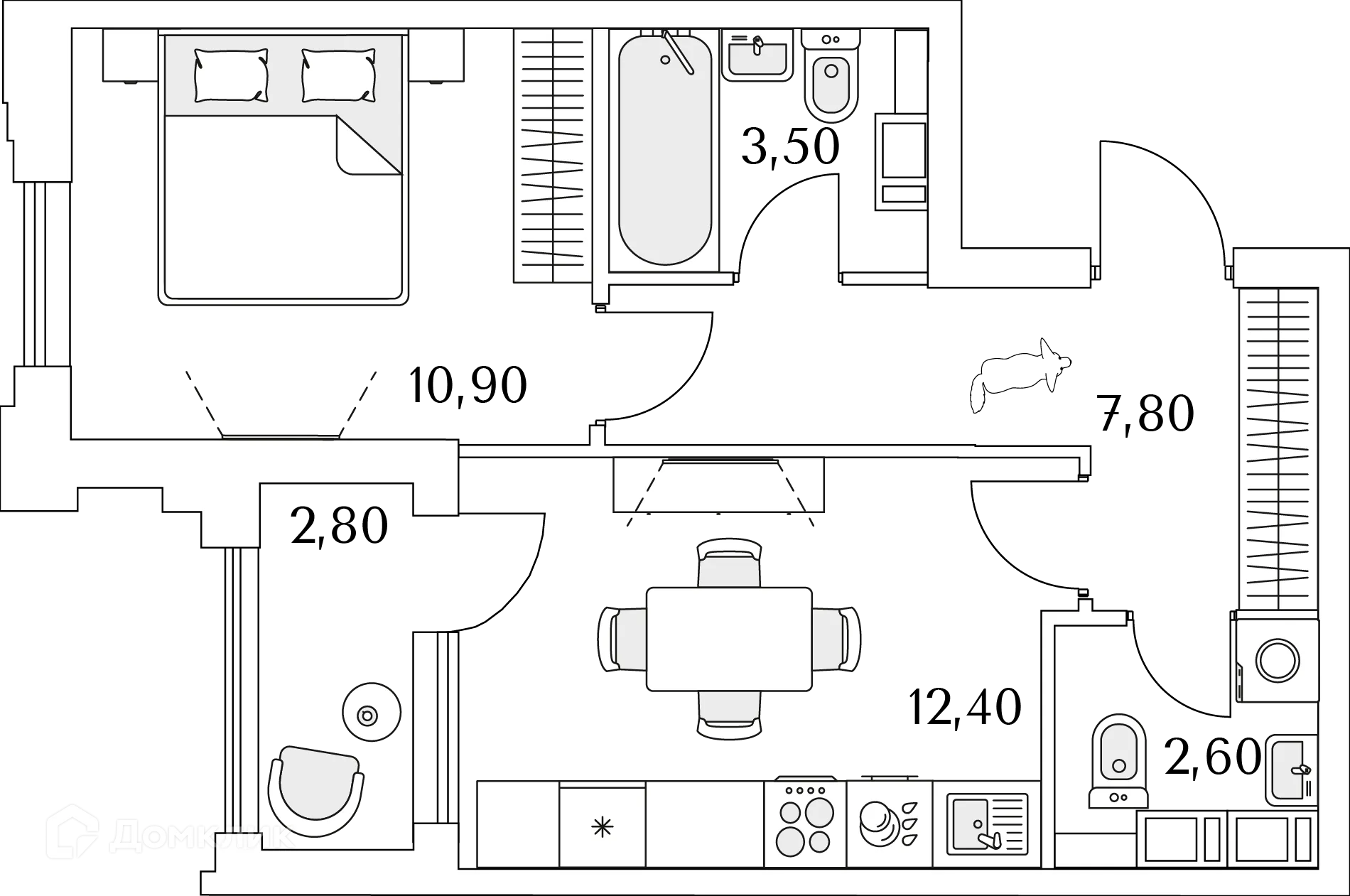 Фото квартиры в ЖК "Тайм Сквер"