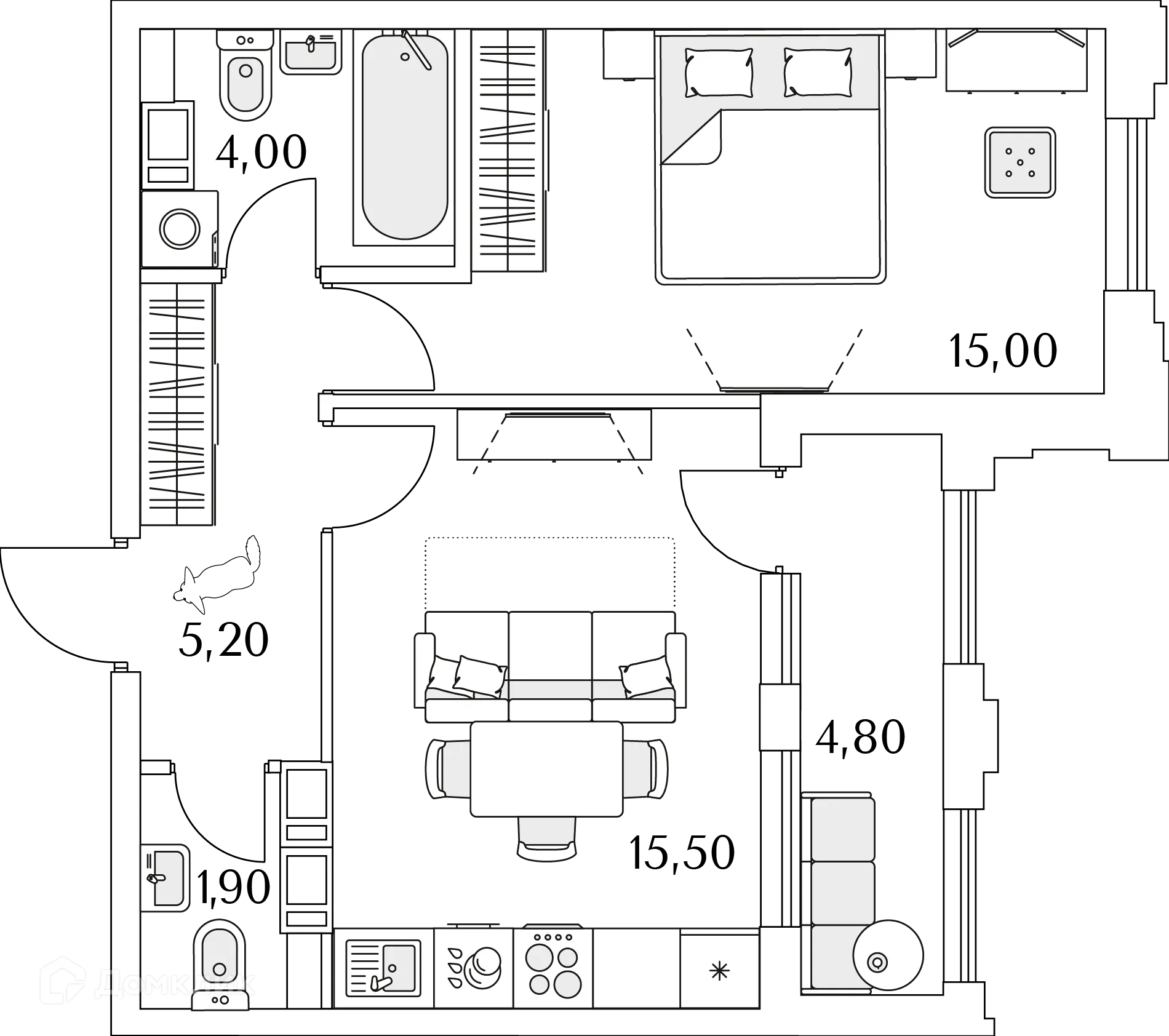 Фото квартиры в ЖК "Тайм Сквер"