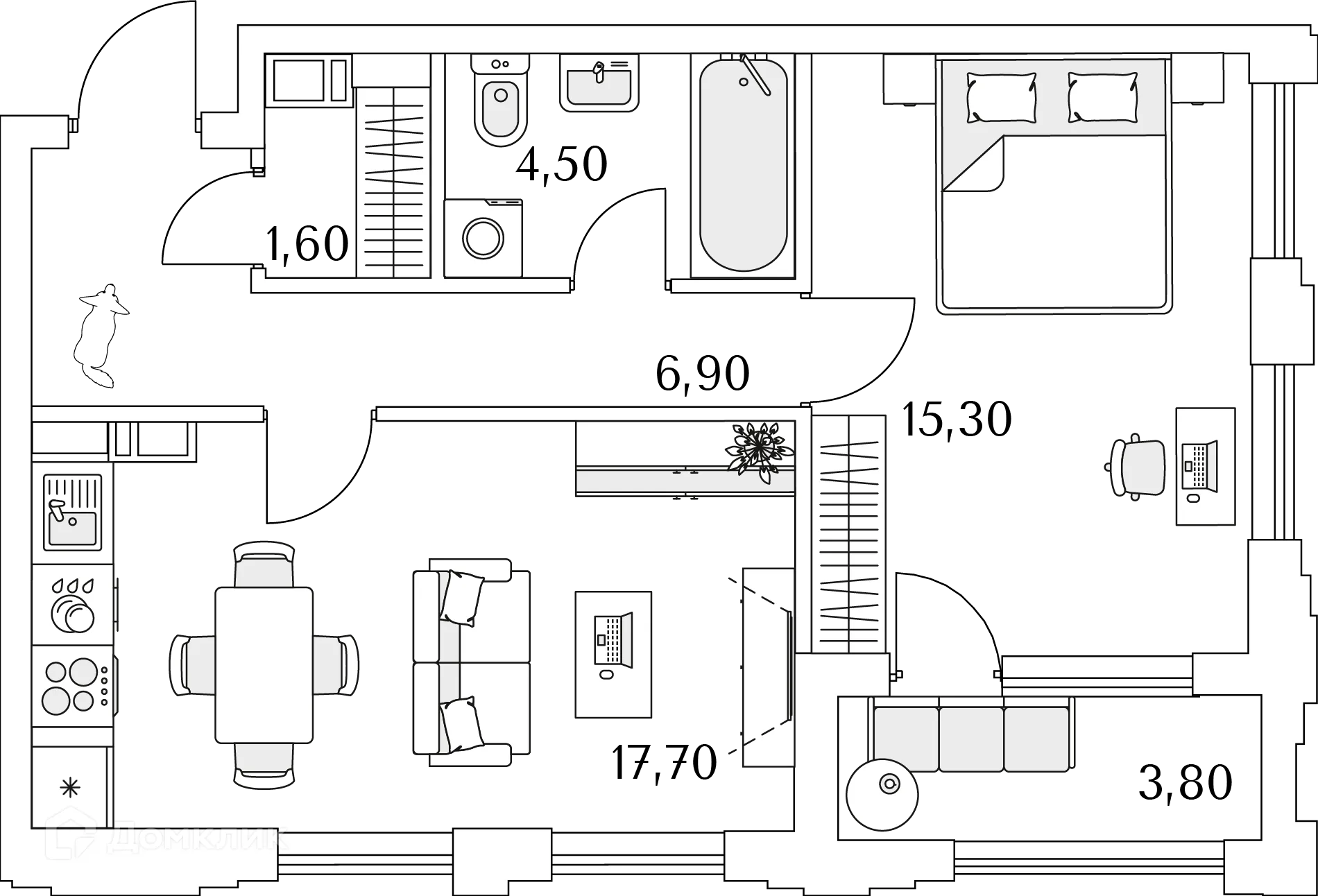 Фото квартиры в ЖК "Тайм Сквер"