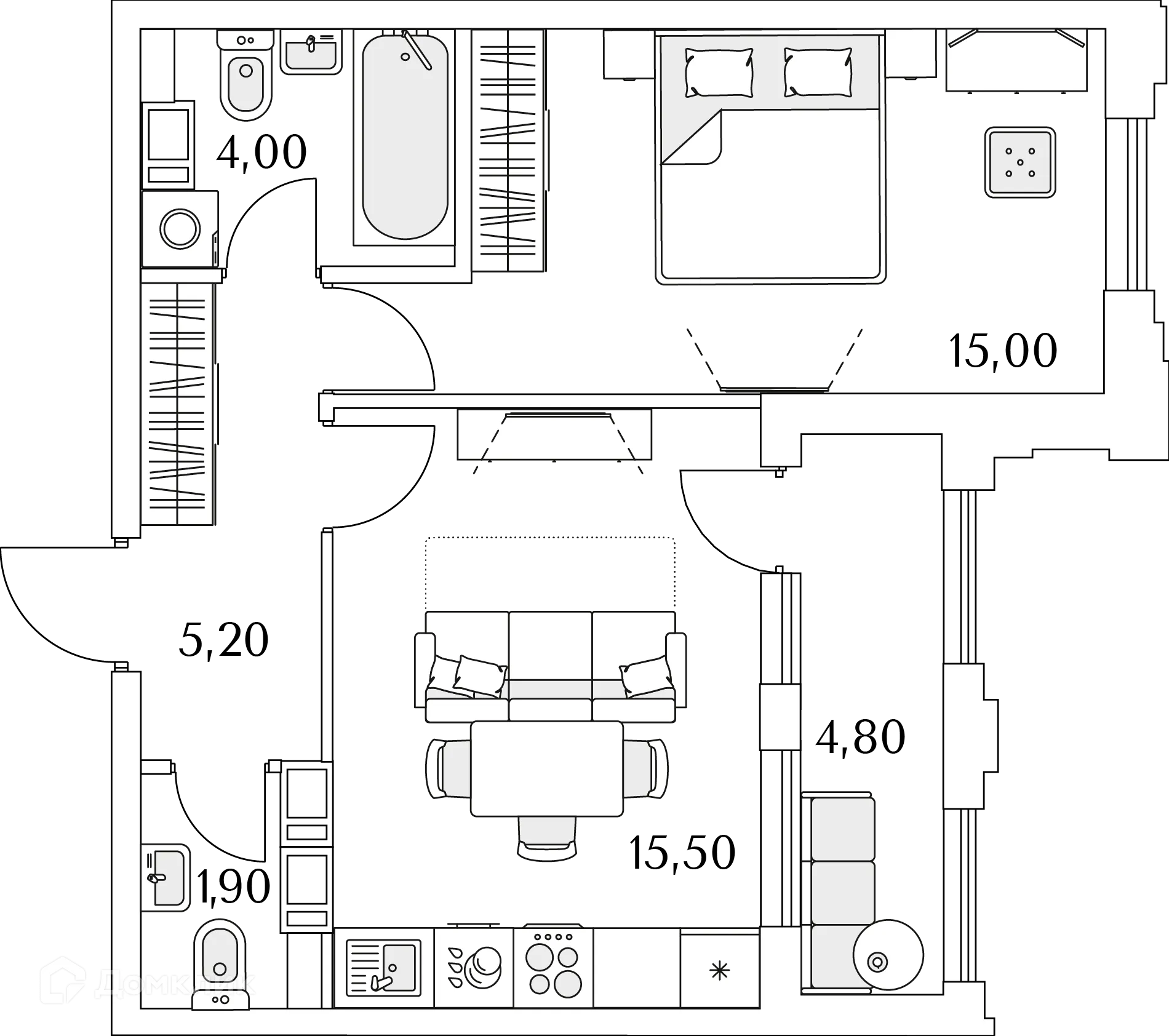 Фото квартиры в ЖК "Тайм Сквер"