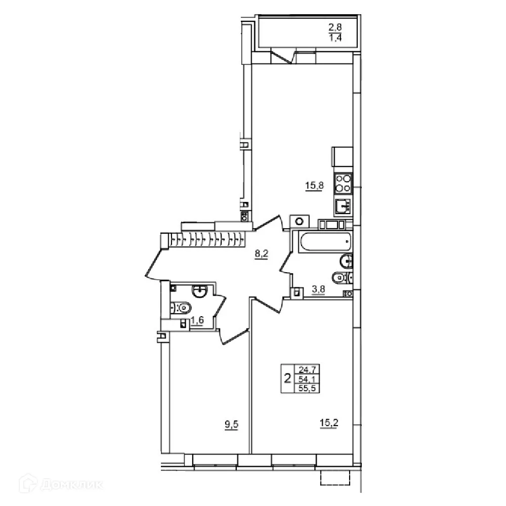 Фото квартиры в ЖК Сталь