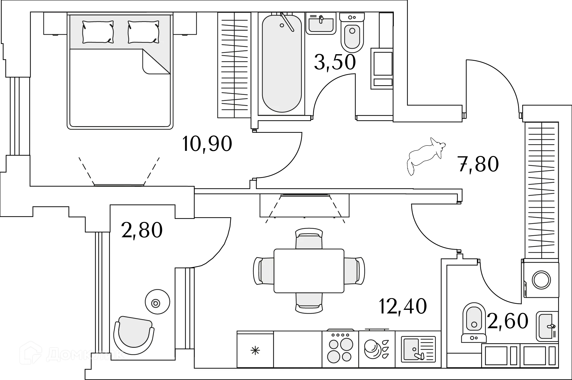 Фото квартиры в ЖК "Тайм Сквер"