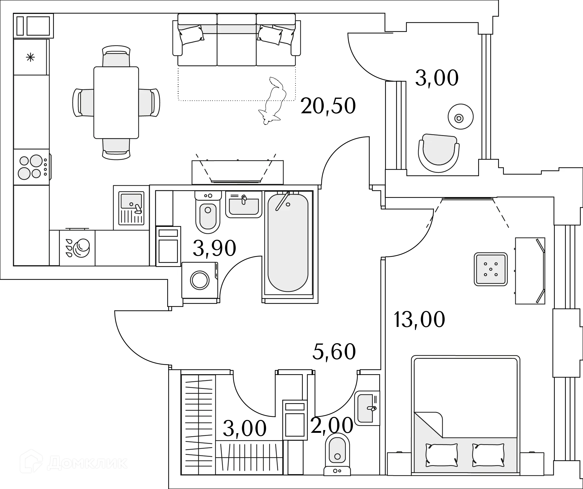 Фото квартиры в ЖК "Тайм Сквер"