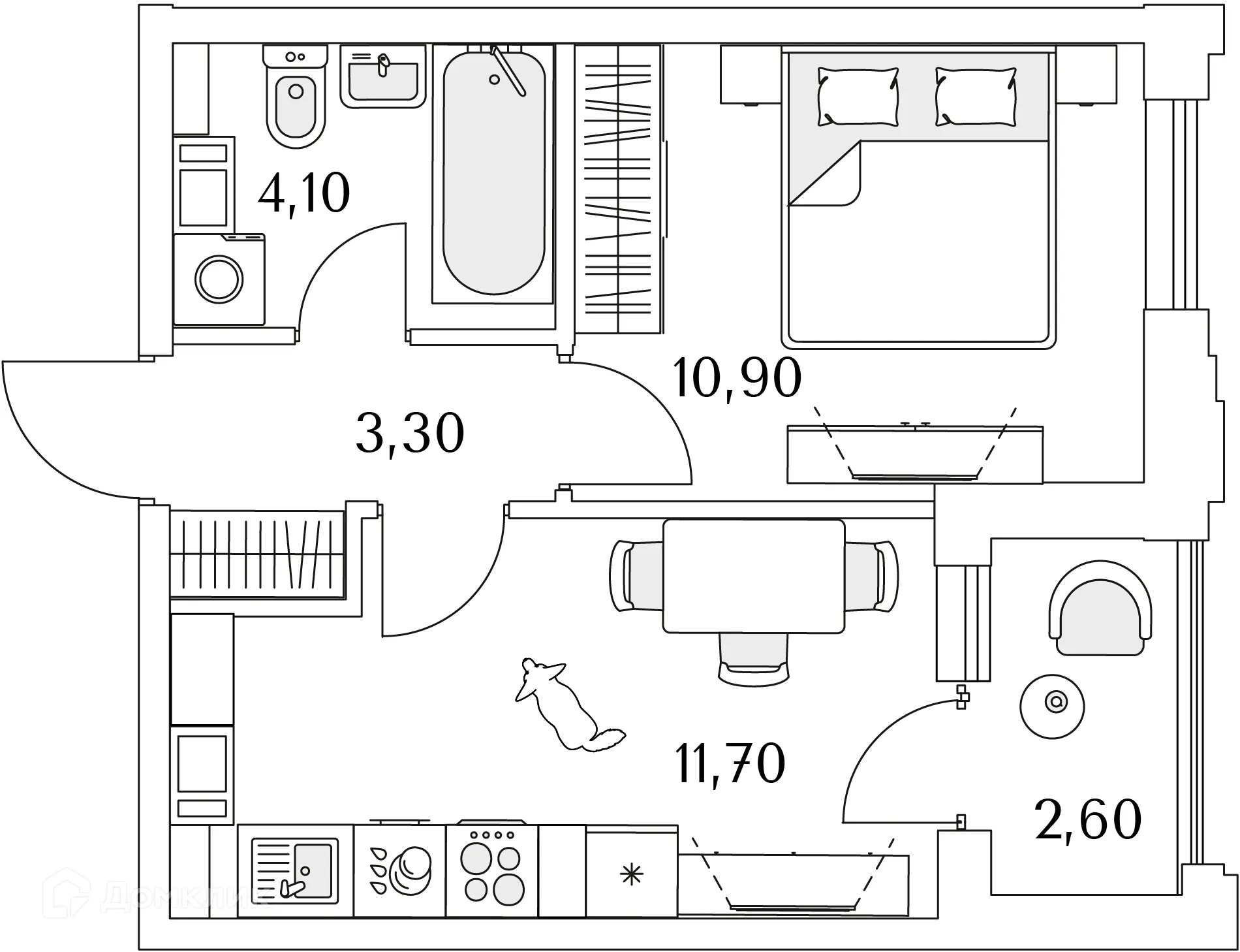 Фото квартиры в ЖК "Тайм Сквер"