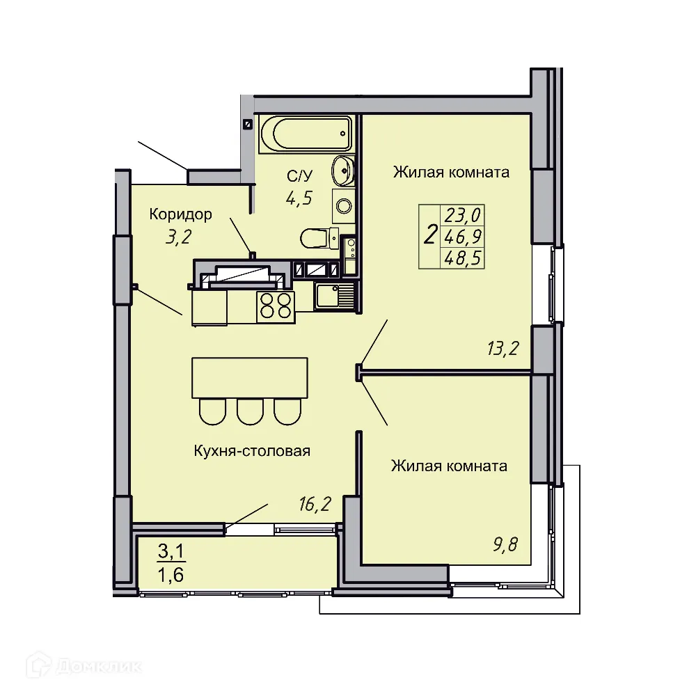 Фото квартиры в ЖК Засекин