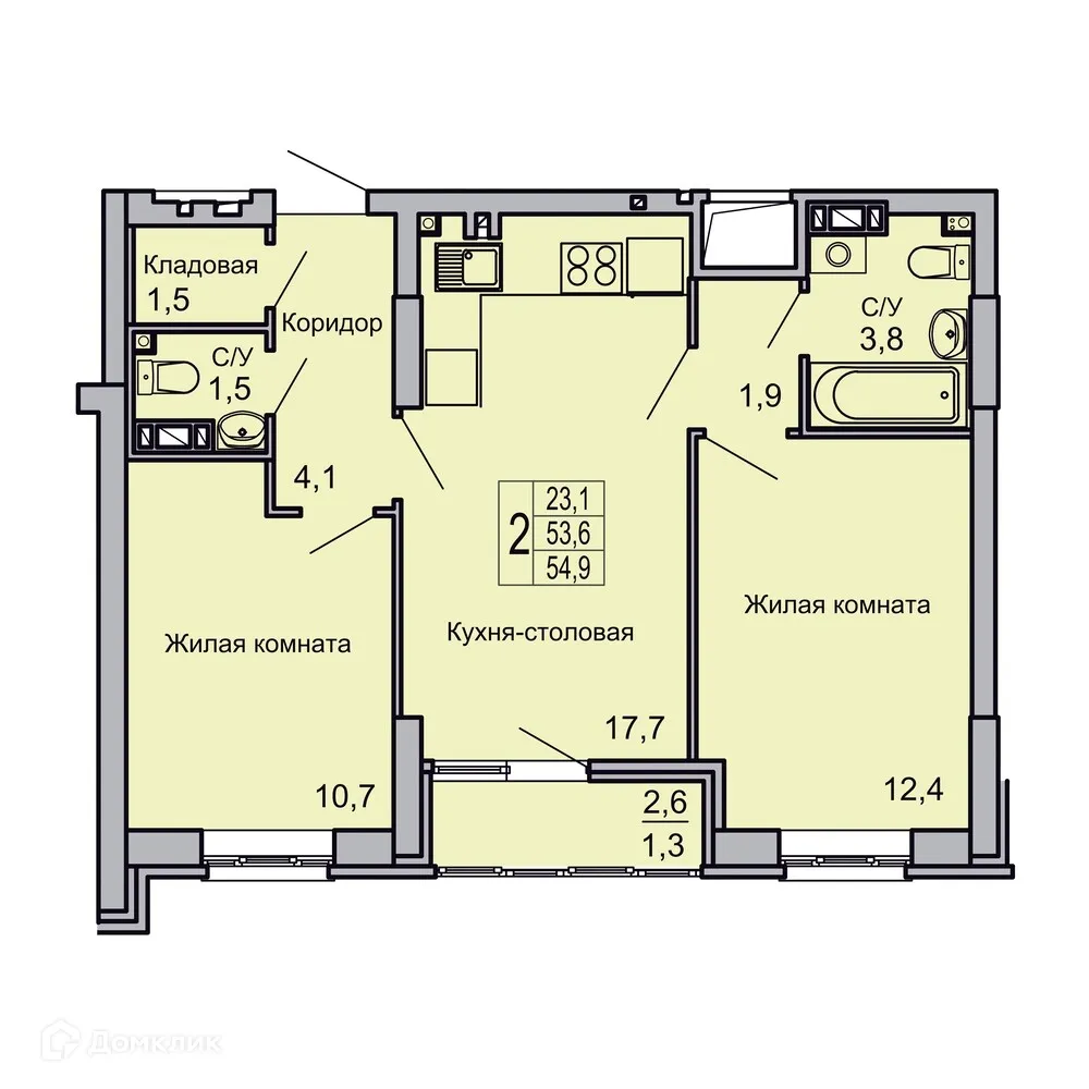 Фото квартиры в ЖК Засекин