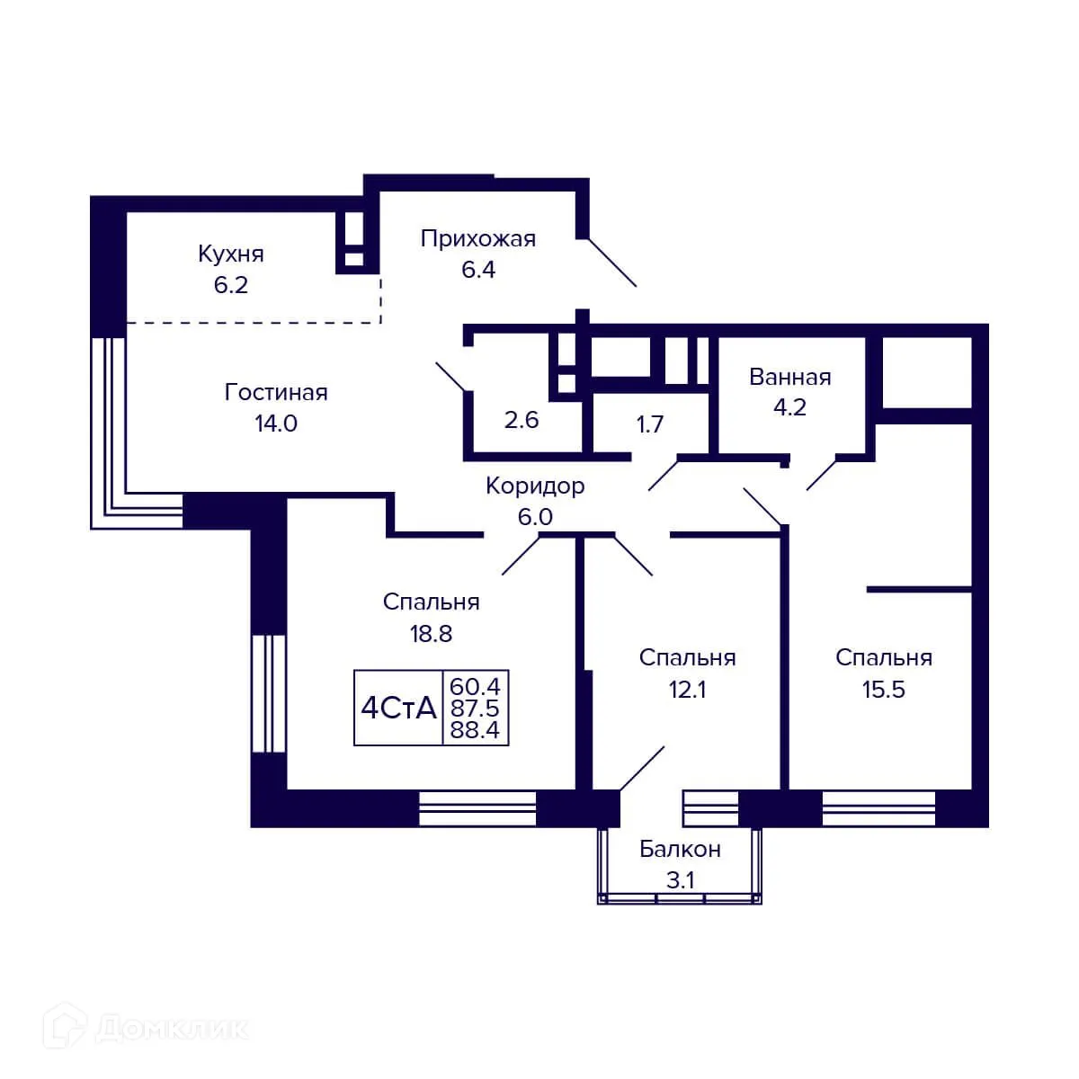 Фото квартиры в ЖК Citatum (Цитатум)