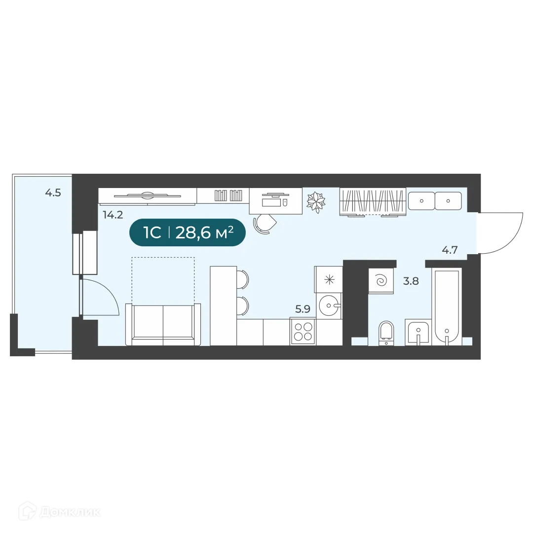 Фото квартиры в ЖК"Черемушки" на Приморской