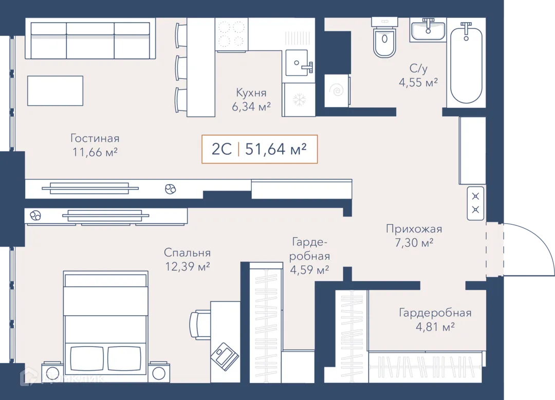 Фото квартиры в ЖК Will Art (Вилл Арт)