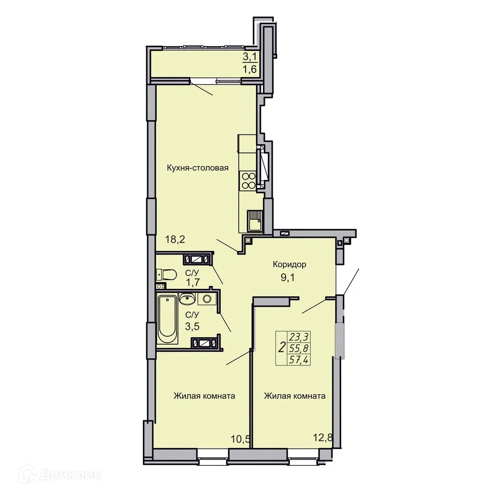 Фото квартиры в ЖК Засекин