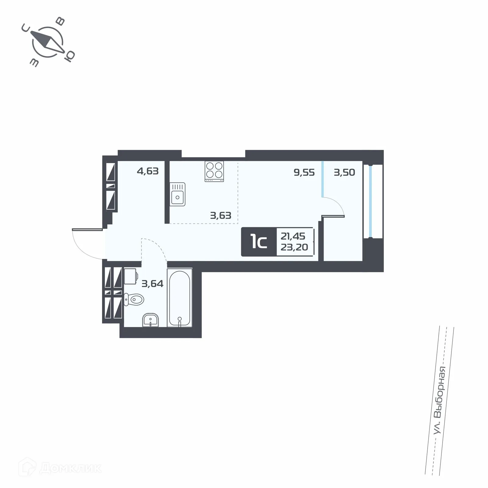 Фото квартиры в ЖК Астон.Геометрия