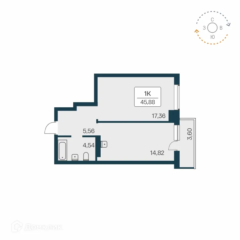 Фото квартиры в ЖК Расцветай на Зорге