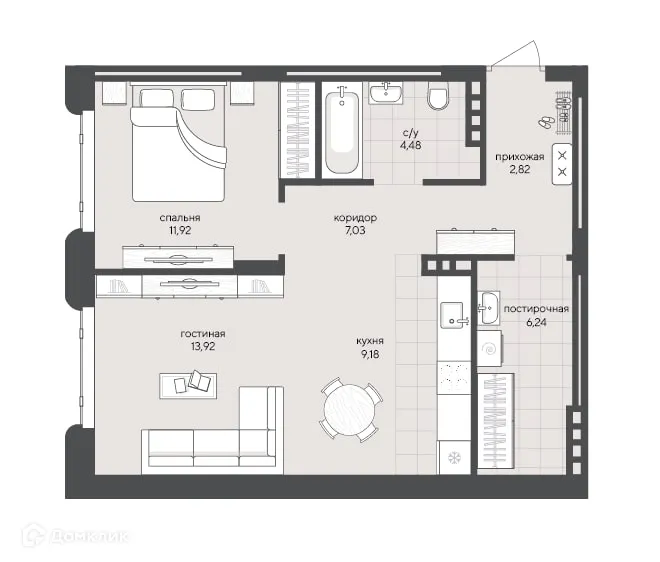 Фото квартиры в ЖК Скандиа. Квартал в Кедровом
