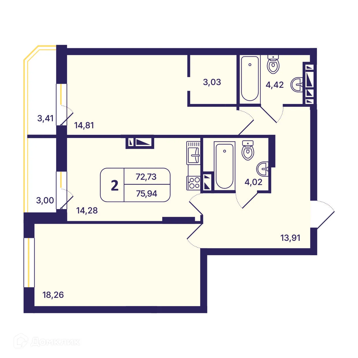 Фото квартиры в ЖК Астон. Шесть звезд
