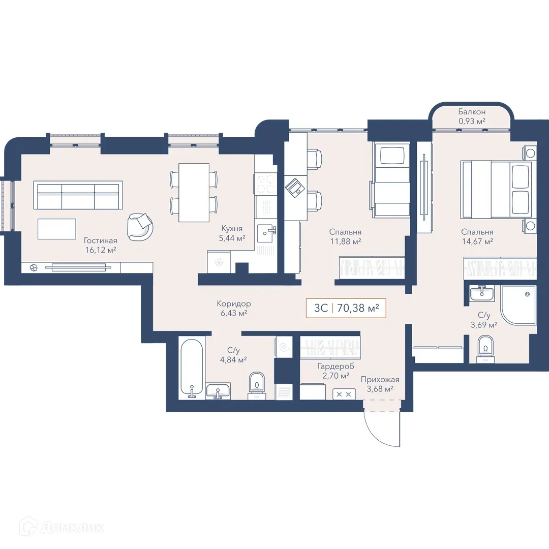 Фото квартиры в ЖК Will Art (Вилл Арт)