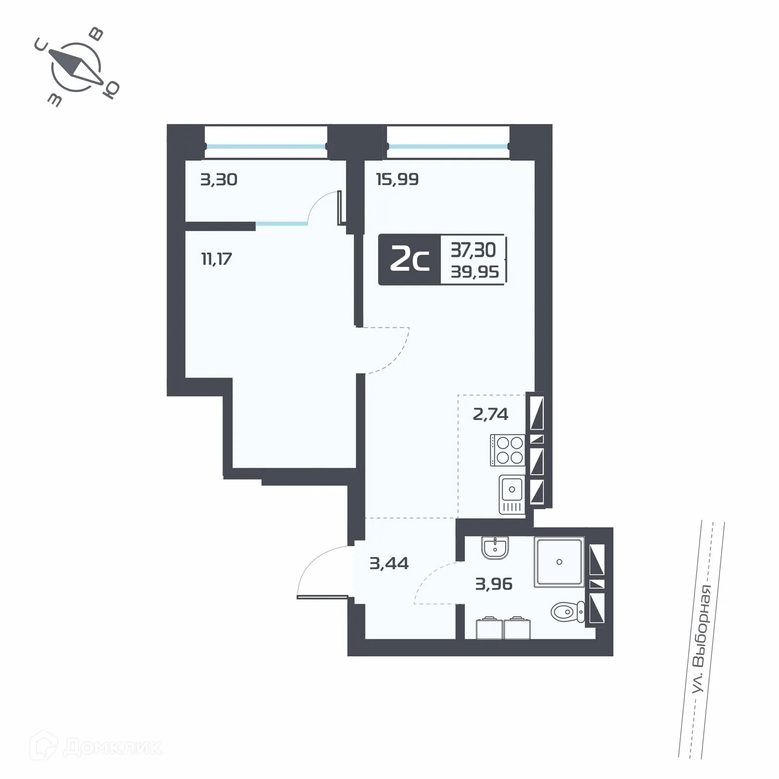 Фото квартиры в ЖК Астон.Геометрия