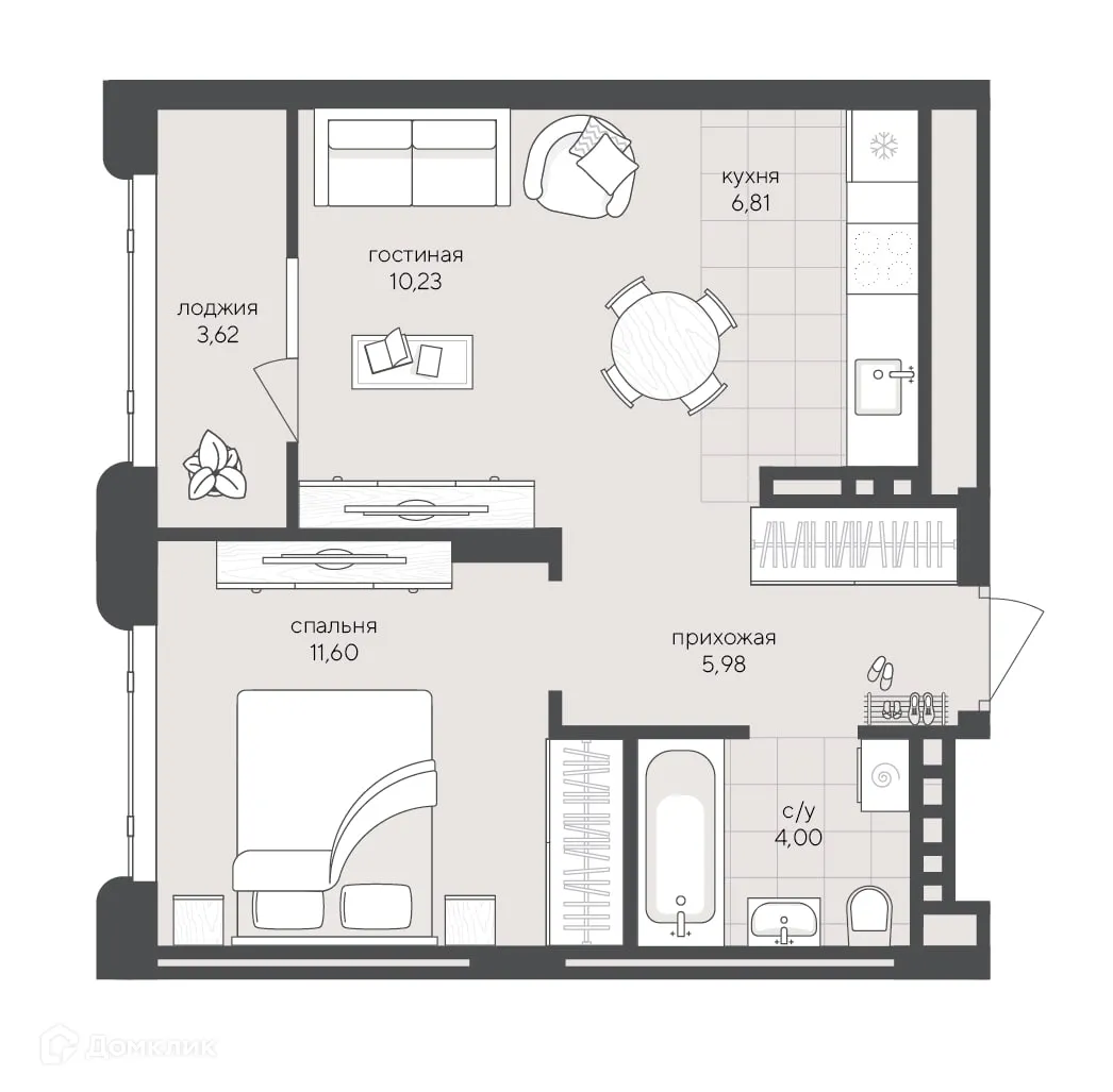 Фото квартиры в ЖК Скандиа. Квартал в Кедровом