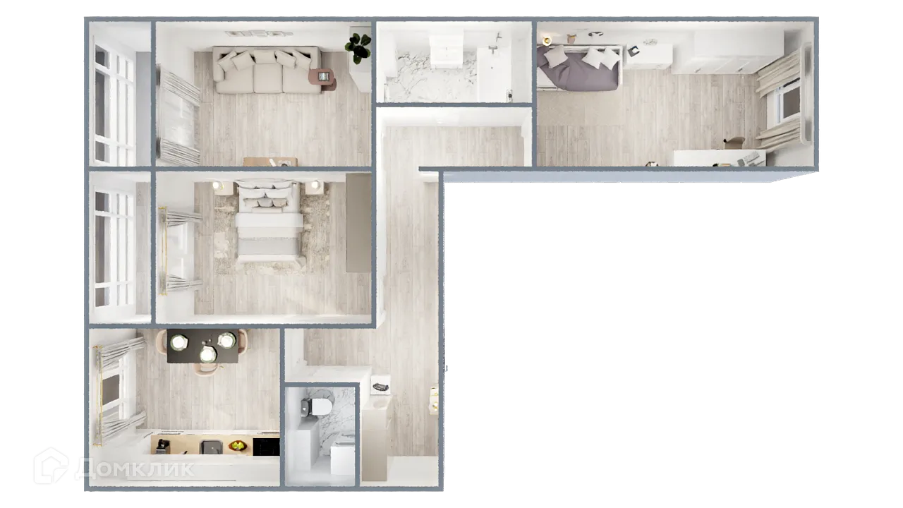 Фото квартиры в ЖК САМОЦВЕТЫ