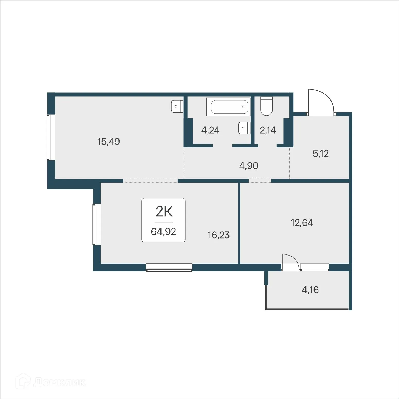 Фото квартиры в ЖК Эко-квартал на Кедровой