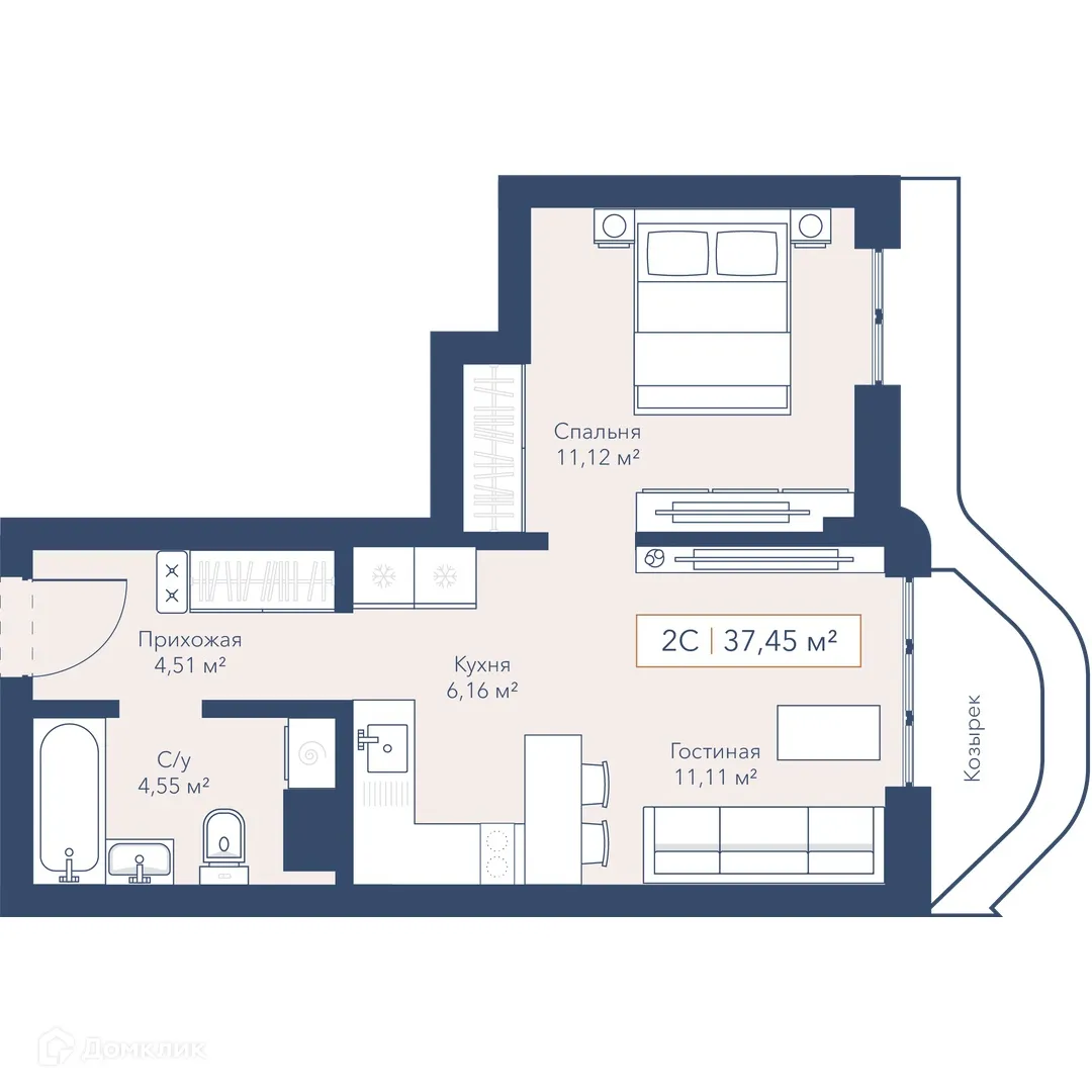 Фото квартиры в ЖК Will Art (Вилл Арт)