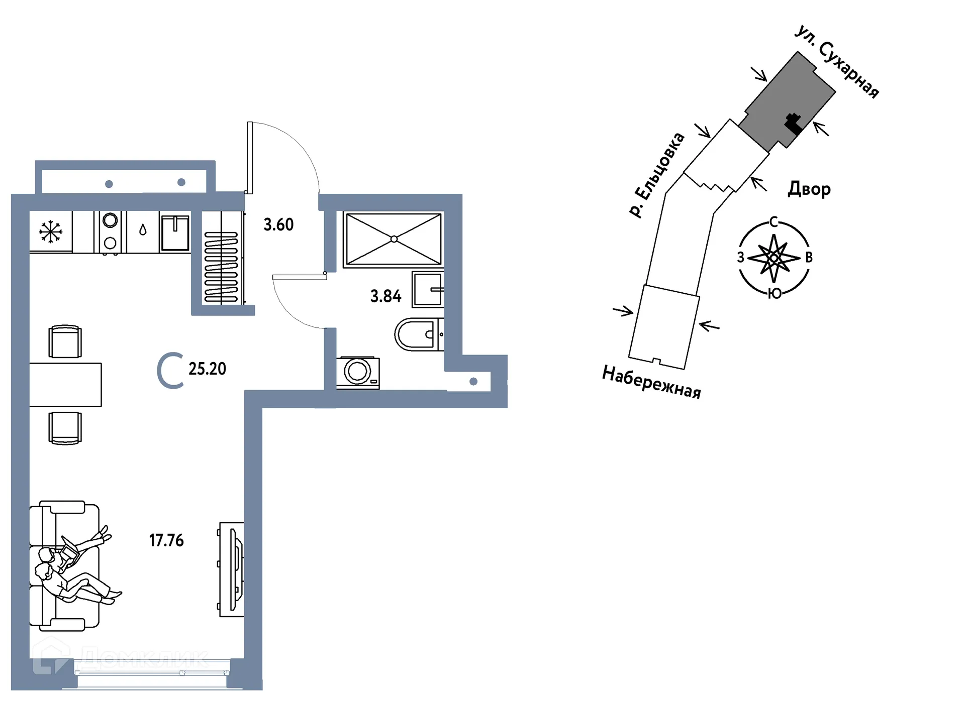 Фото квартиры в ЖК Страна.Береговая