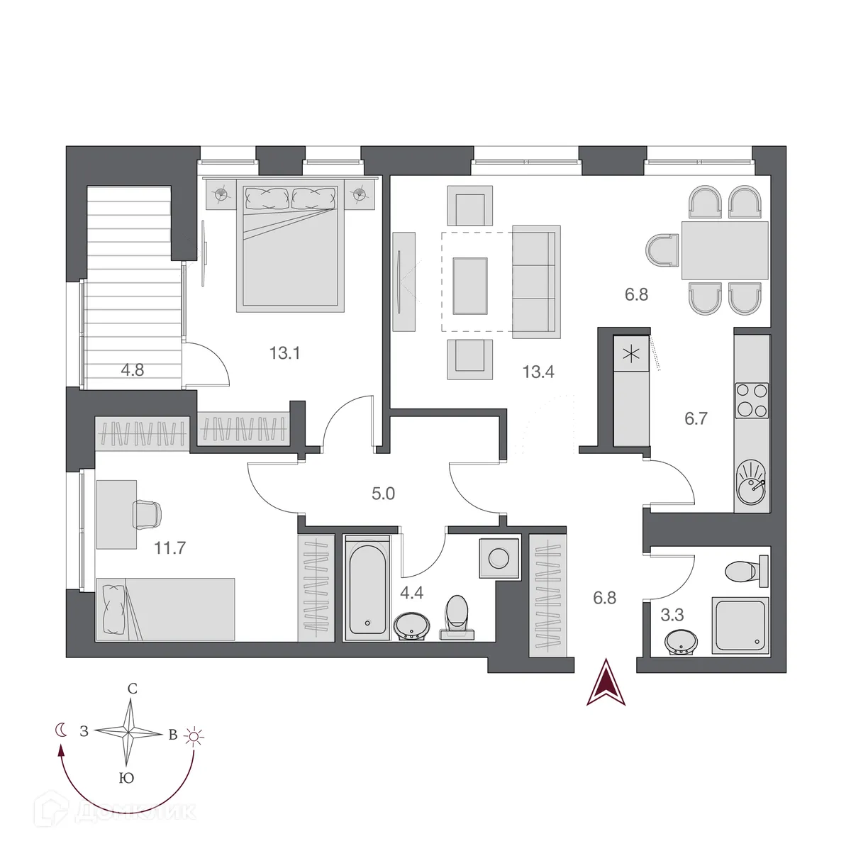 Фото квартиры в ЖК Нобель