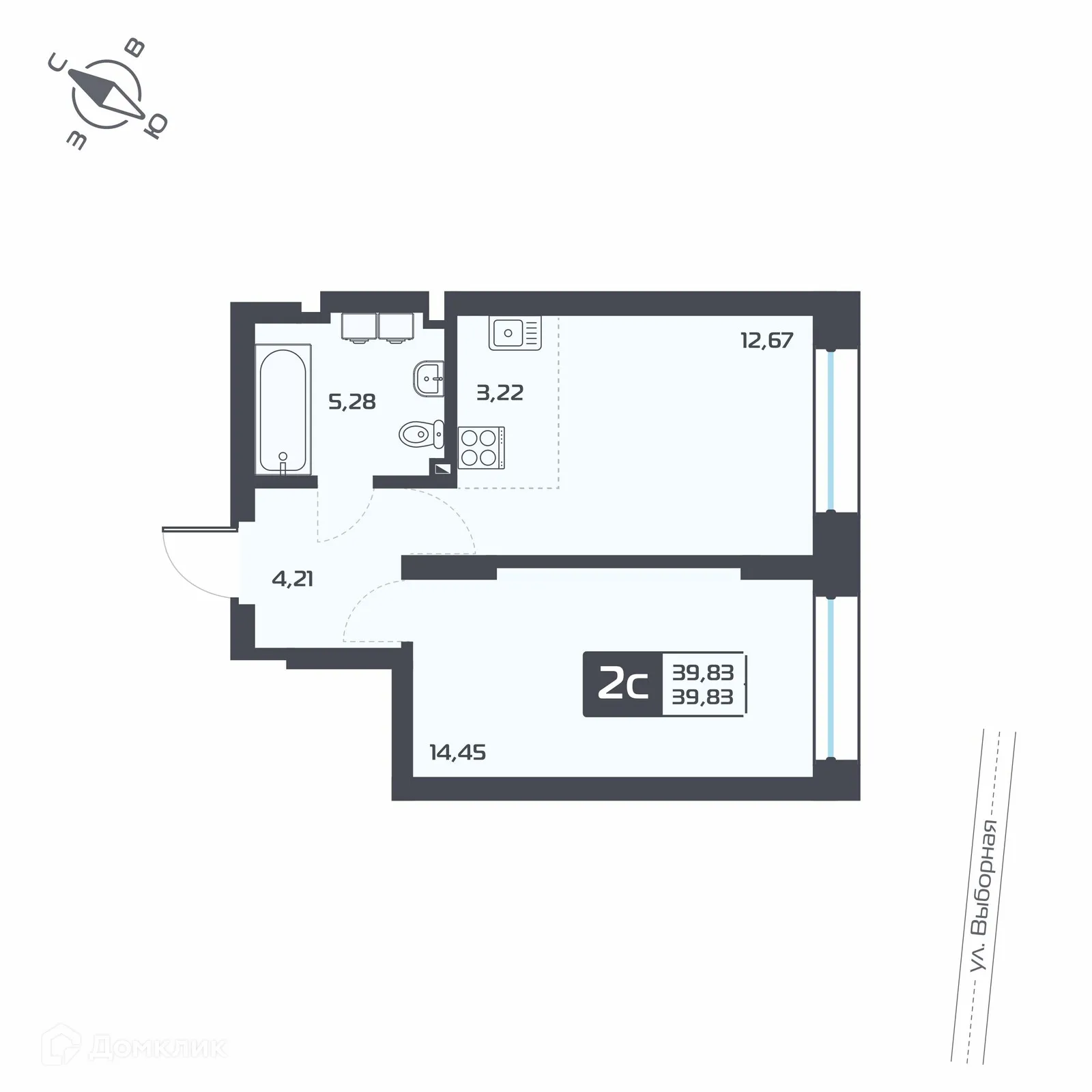 Фото квартиры в ЖК Астон.Геометрия