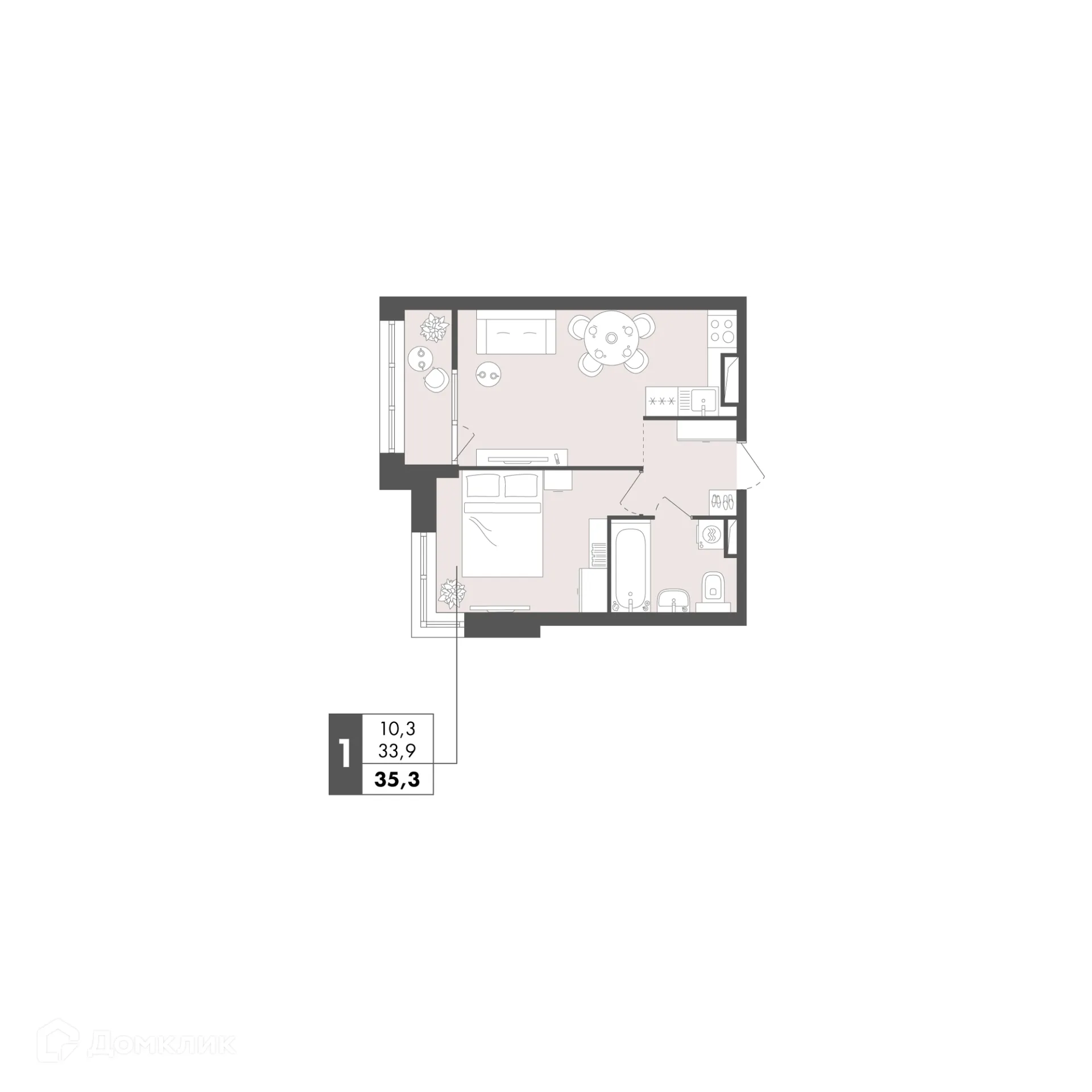 Фото квартиры в ЖК Маяк на Двинской