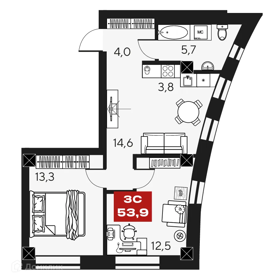 Фото квартиры в ЖК МАКИ