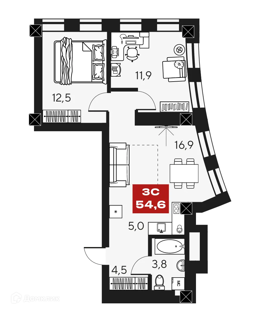 Фото квартиры в ЖК МАКИ
