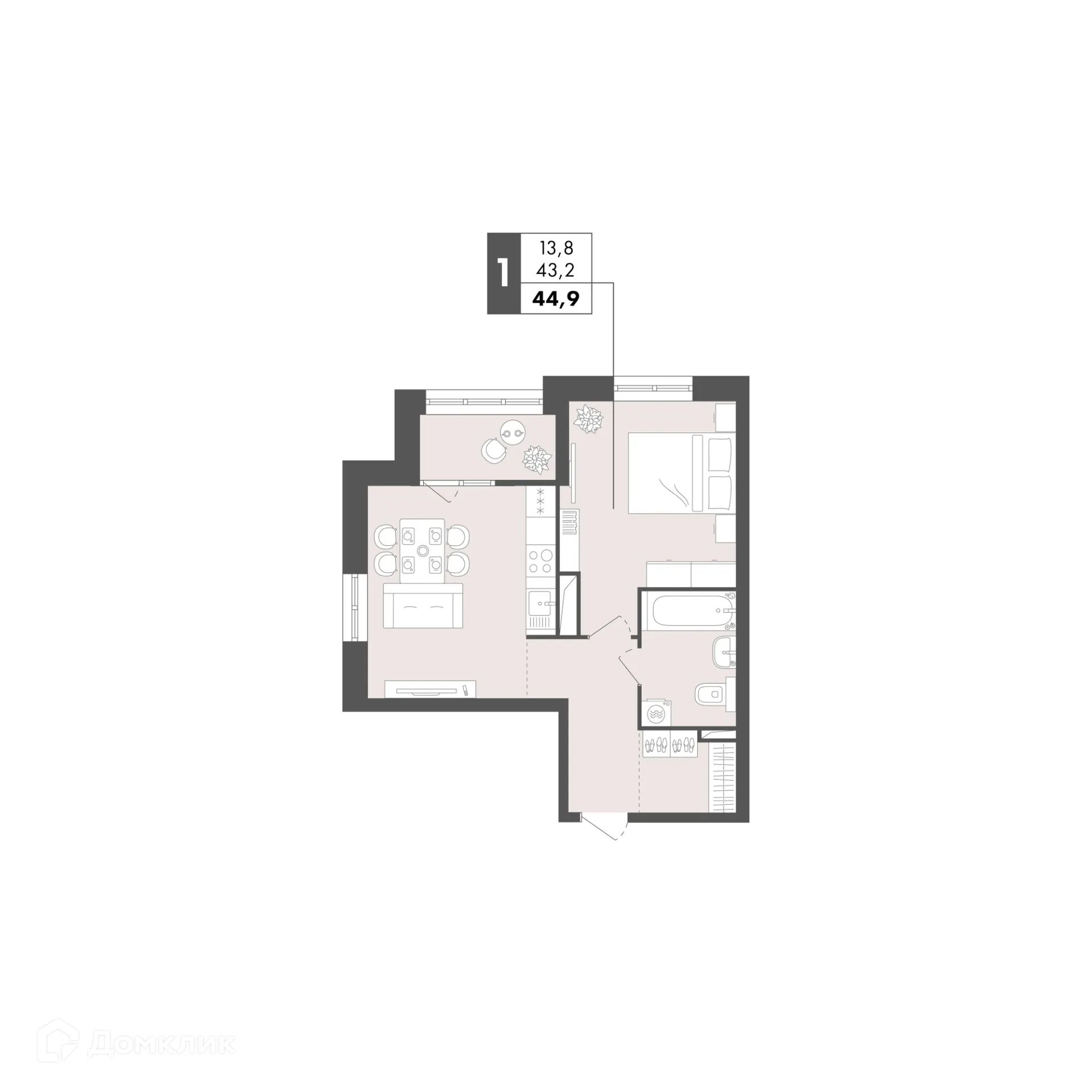 Фото квартиры в ЖК Маяк на Двинской