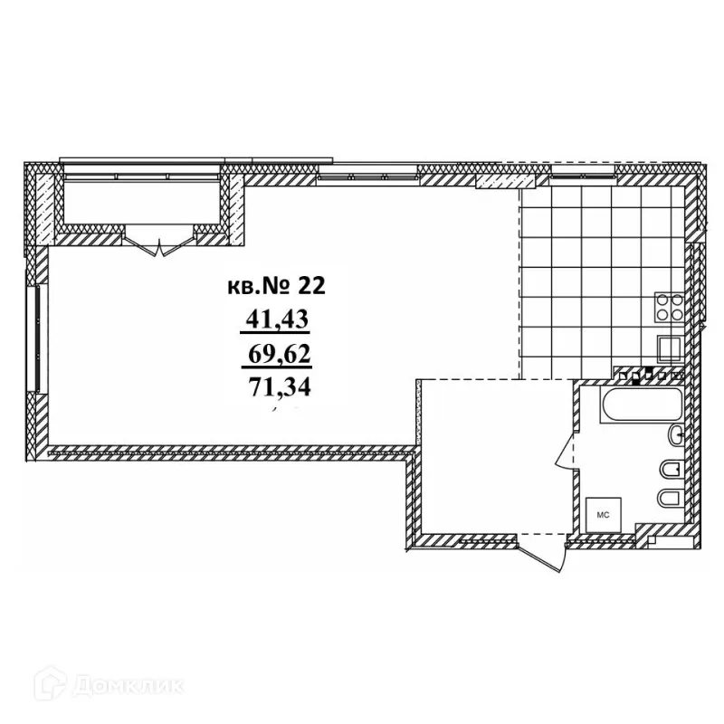 Фото квартиры в ЖК Римский квартал