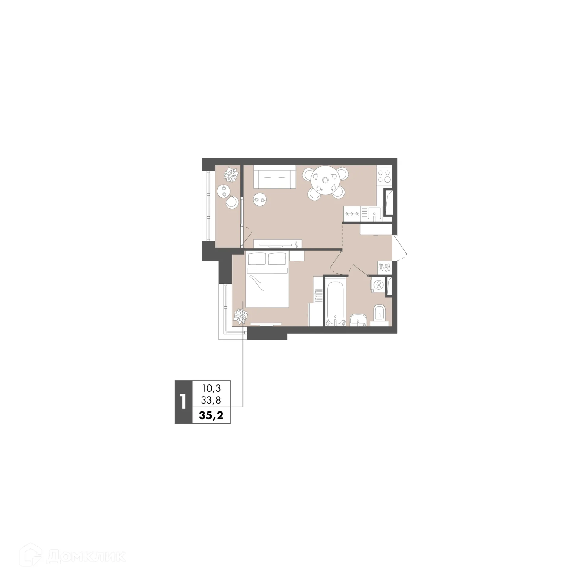 Фото квартиры в ЖК Маяк на Двинской