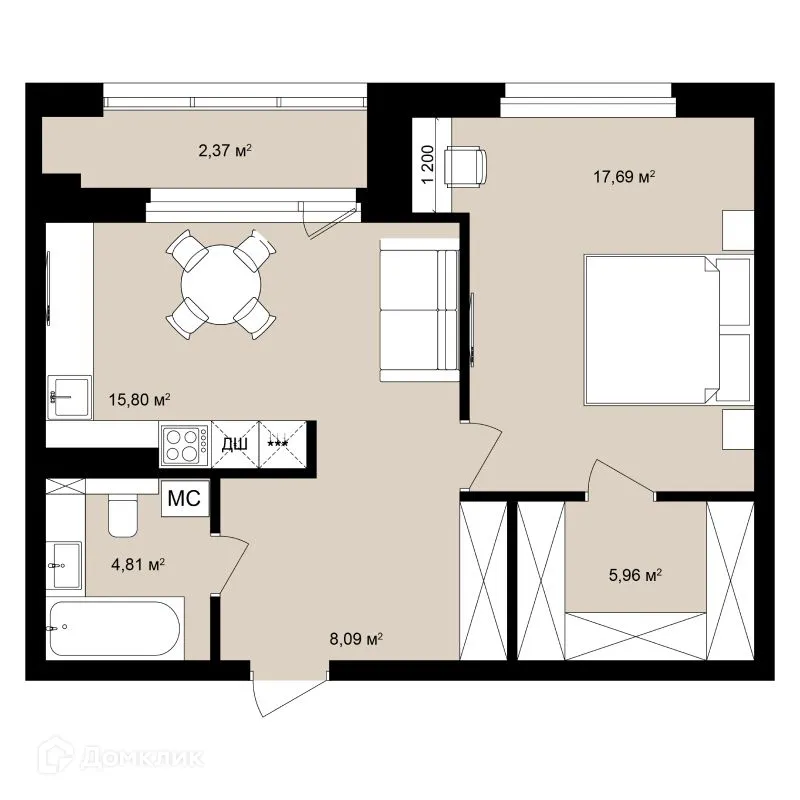 Фото квартиры в ЖК Римский квартал