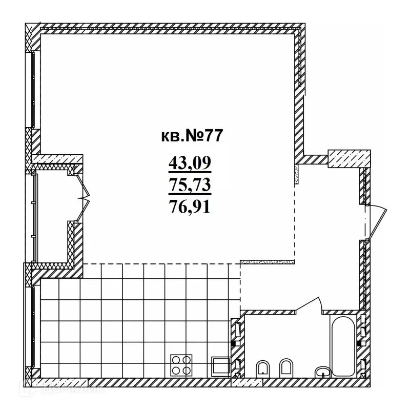 Фото квартиры в ЖК Римский квартал