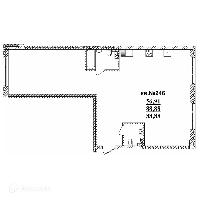 Фото квартиры в ЖК Римский квартал