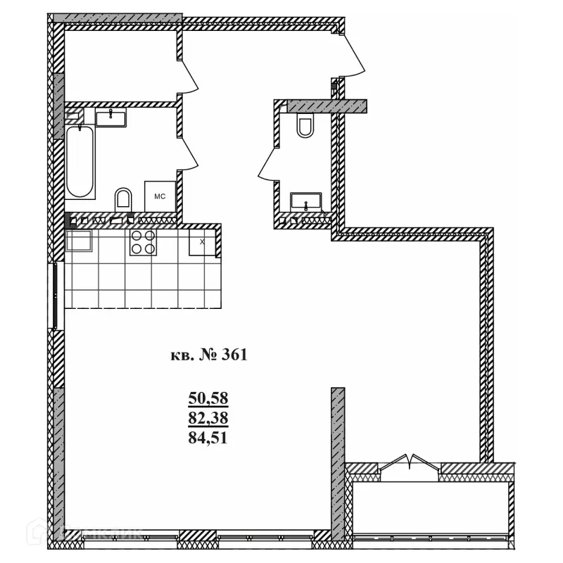Фото квартиры в ЖК Римский квартал
