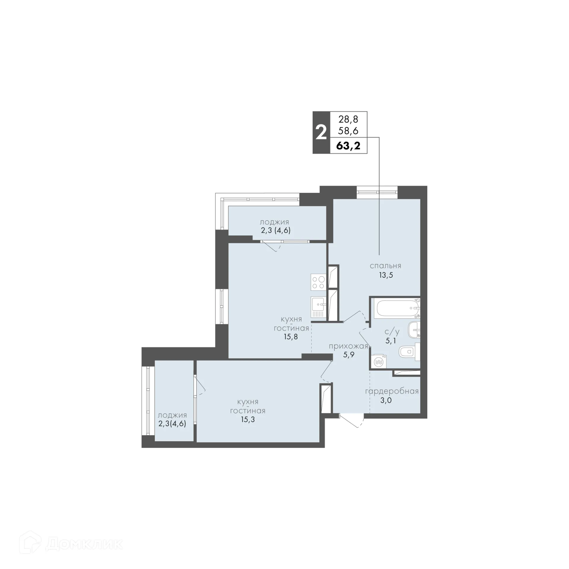 Фото квартиры в ЖК Маяк на Двинской