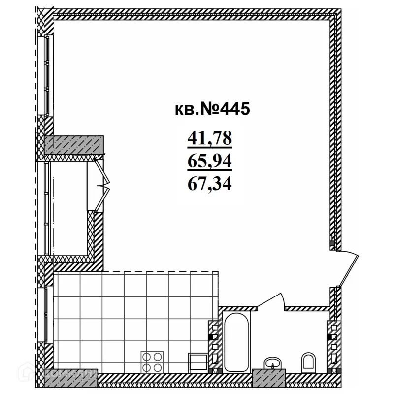 Фото квартиры в ЖК Римский квартал