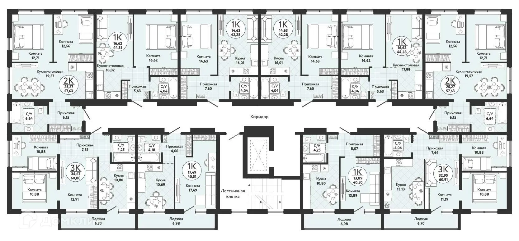 Фото квартиры в ЖК Одоевский