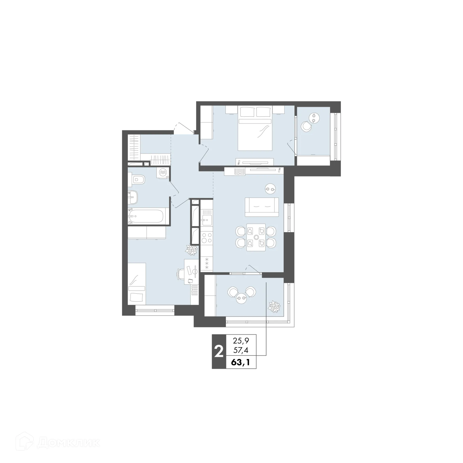 Фото квартиры в ЖК Маяк на Двинской