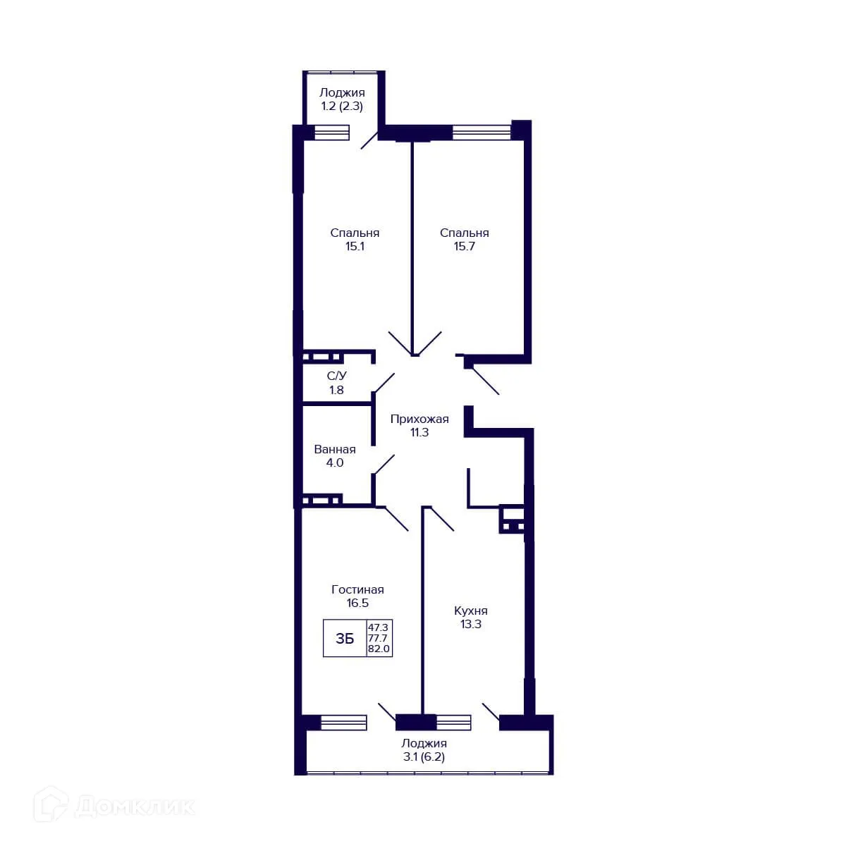 Фото квартиры в ЖК  GORIZONT  (ГОРИЗОНТ)