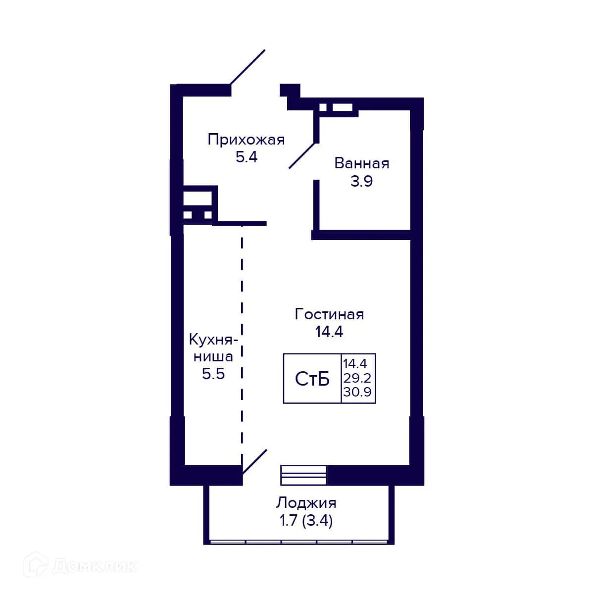 Фото квартиры в ЖК  GORIZONT  (ГОРИЗОНТ)