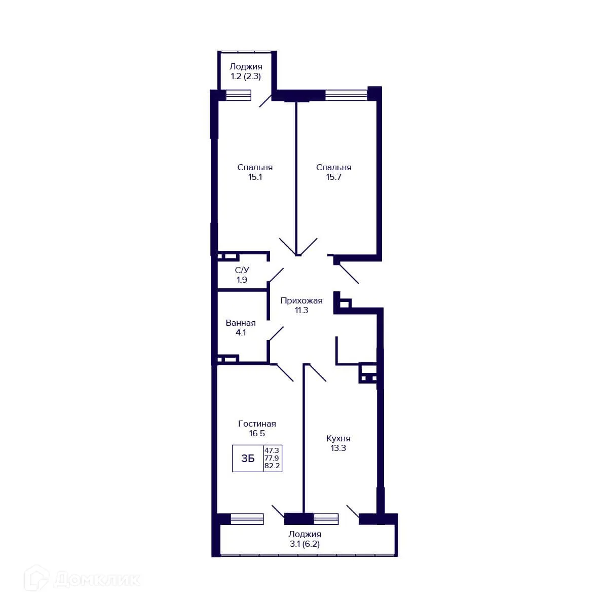 Фото квартиры в ЖК  GORIZONT  (ГОРИЗОНТ)