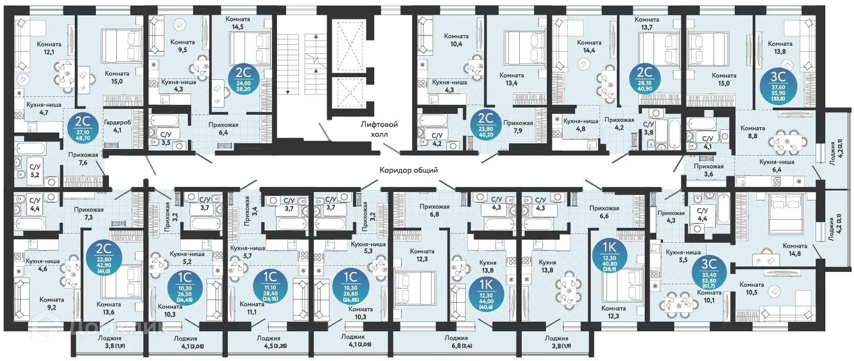 Фото квартиры в ЖК Семейный квартал