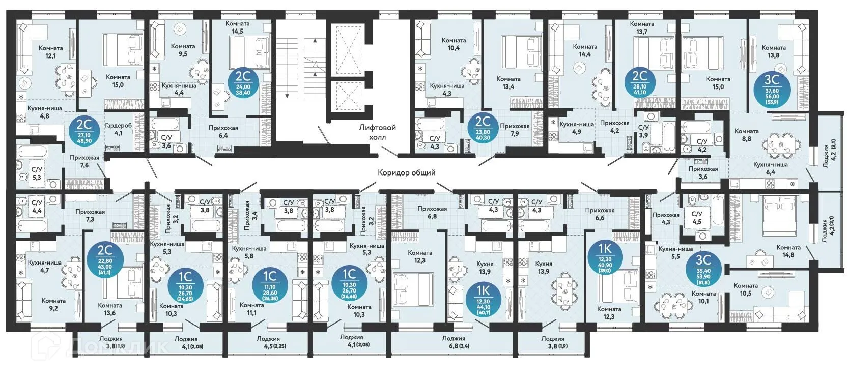 Фото квартиры в ЖК Семейный квартал