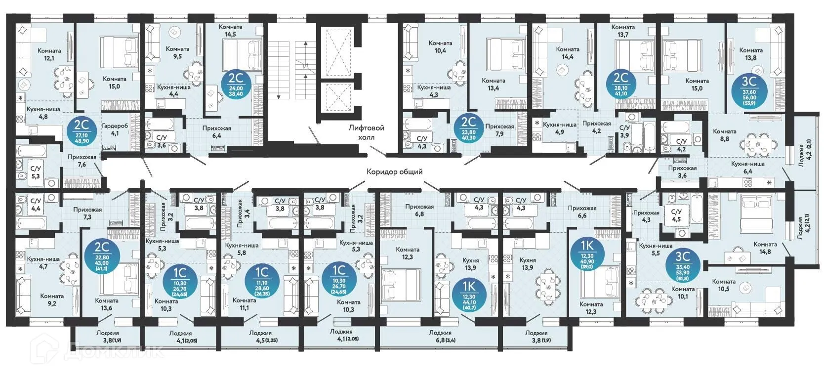 Фото квартиры в ЖК Семейный квартал