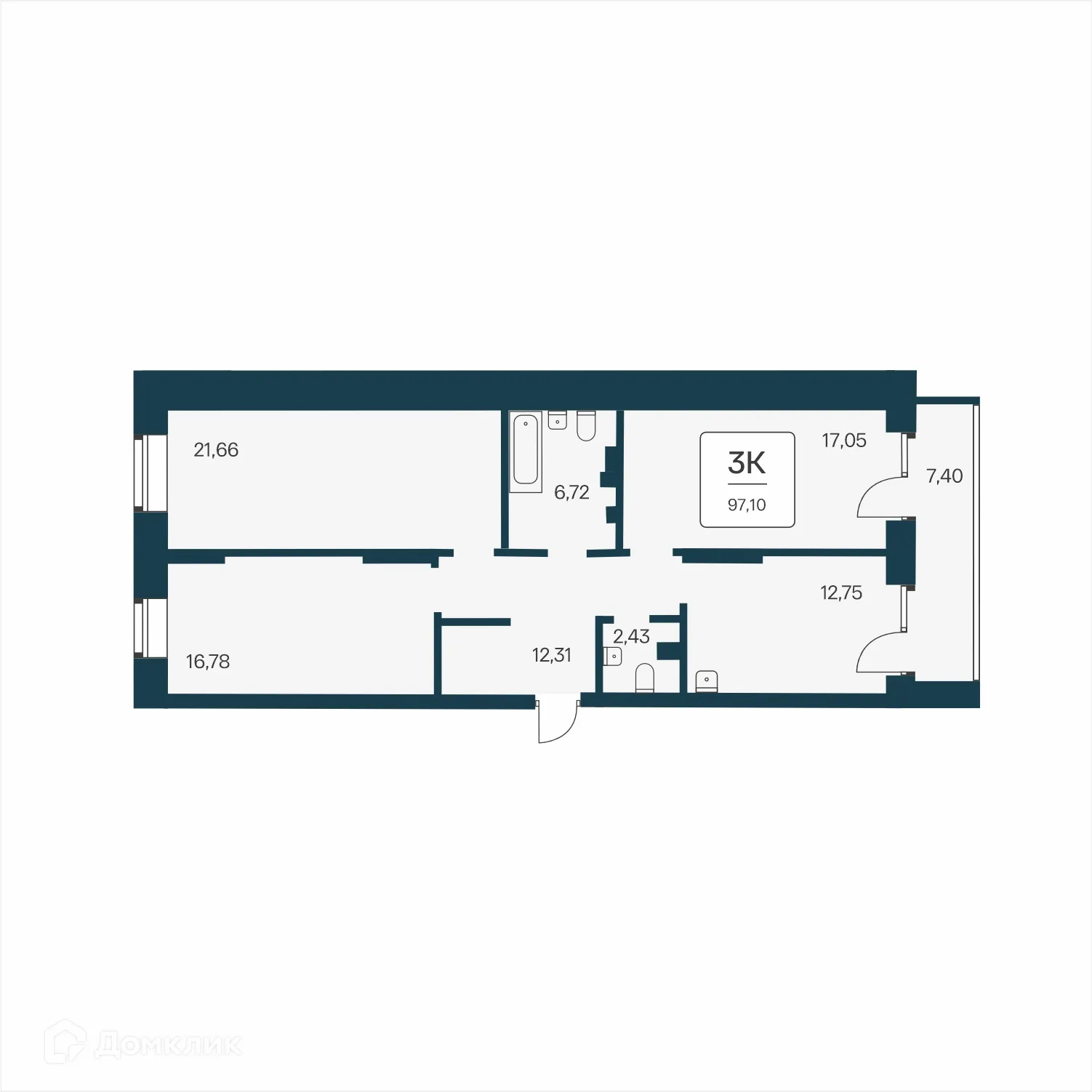 Фото квартиры в ЖК Сакура парк