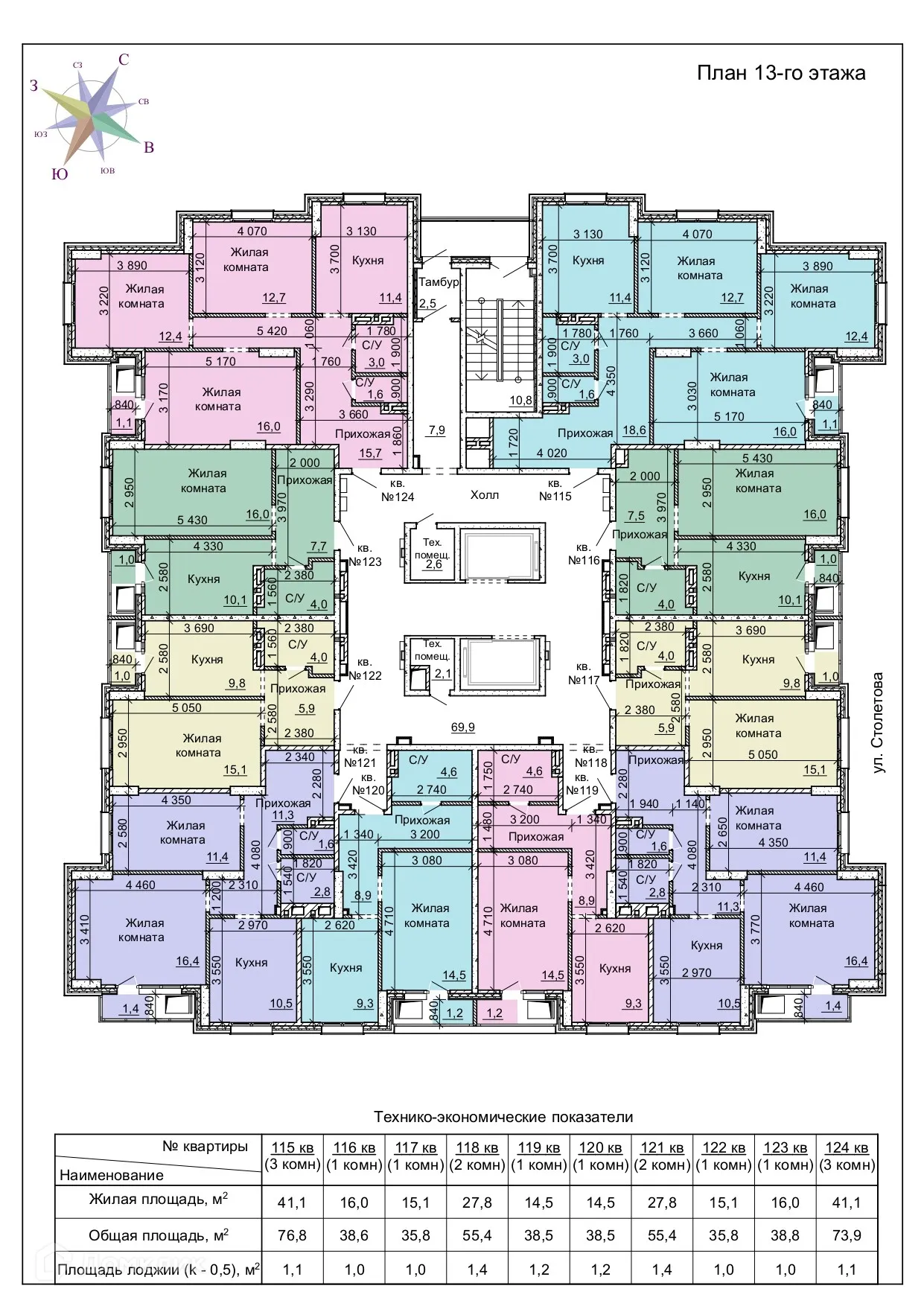 Фото квартиры в ЖК "Столетоff (Столетов)"